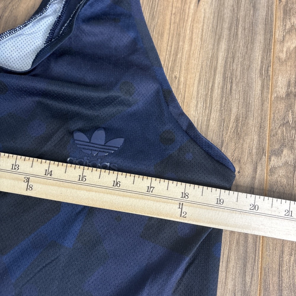 Adidas Men's‎ Athletic Short Sleeve Shirt Large Navy Blue - Picture 4 of 8